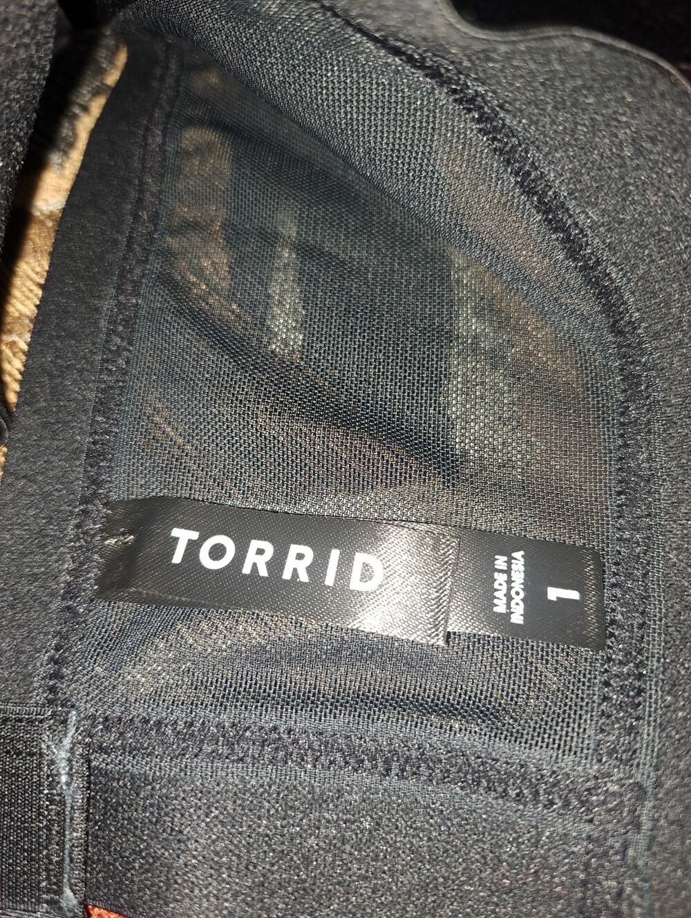 #068 Torrid 1 Nightfall Strappy Open-Cup Bra - Picture 6 of 6